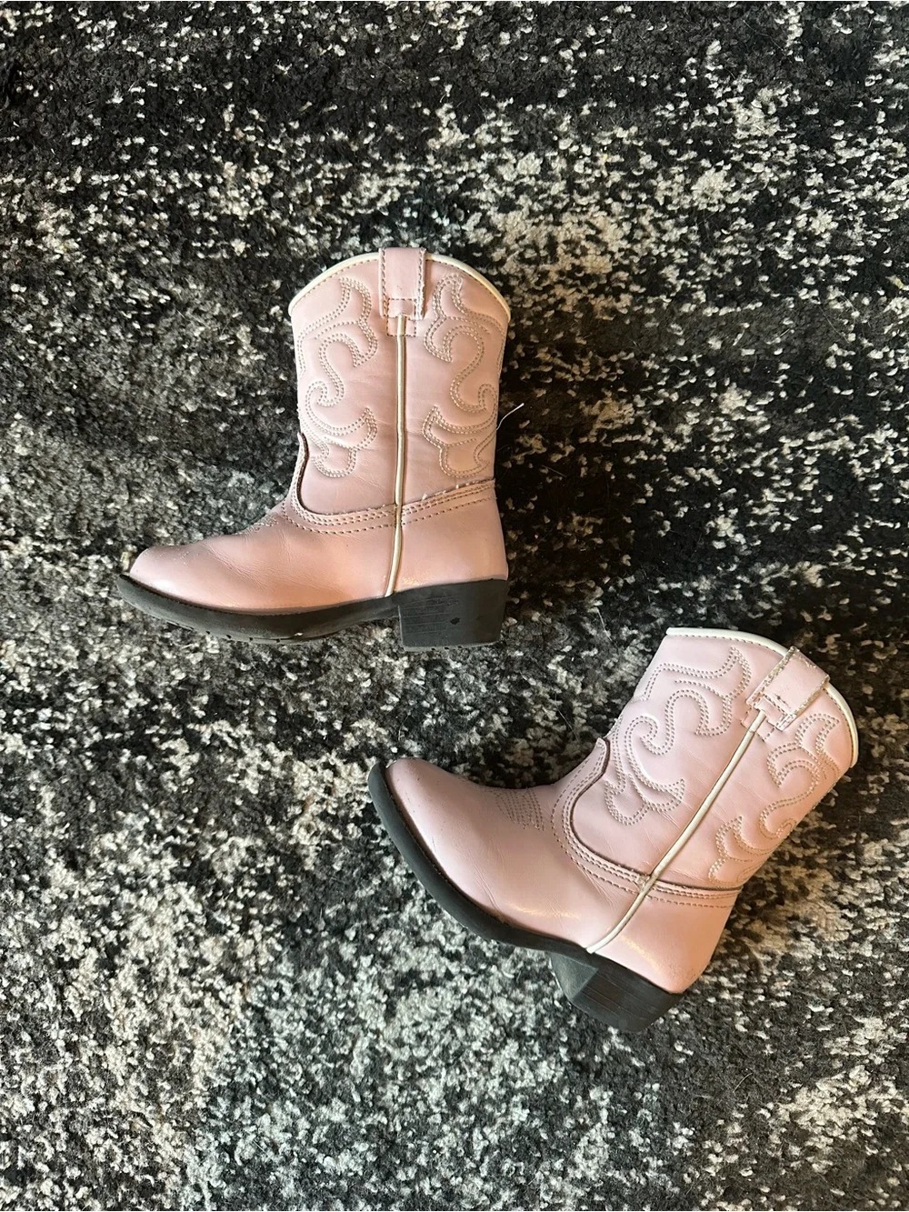 Pink toddler girl cowboy boots
